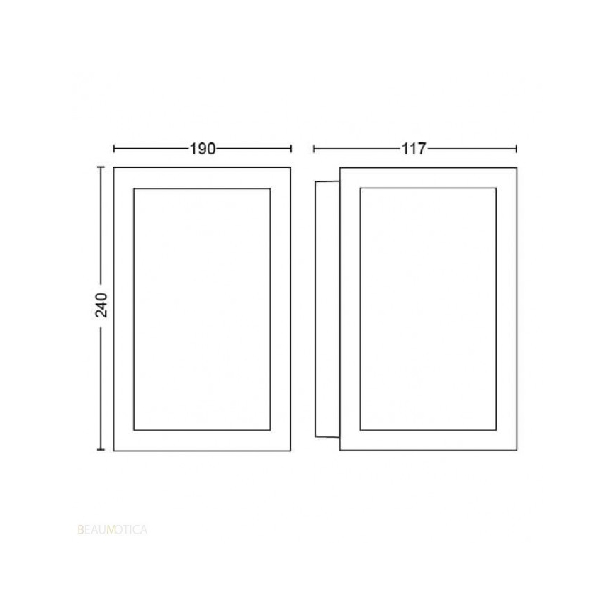 Philips 17430/30/P7 - LED RGB Außen-Wandleuchte HUE IMPRESS 2xLED/8W/230V IP44
