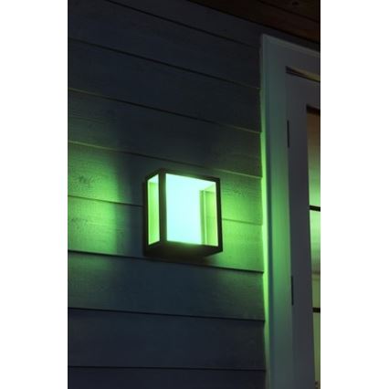 Philips 17430/30/P7 - LED RGB Außen-Wandleuchte HUE IMPRESS 2xLED/8W/230V IP44