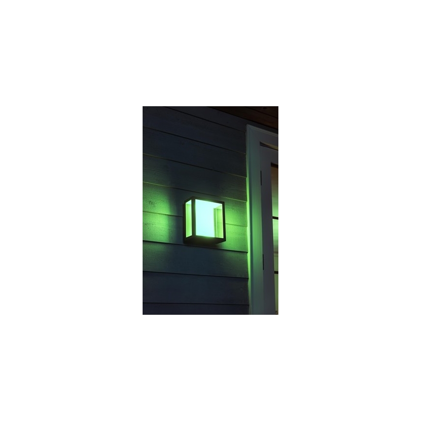 Philips 17430/30/P7 - LED RGB Außen-Wandleuchte HUE IMPRESS 2xLED/8W/230V IP44