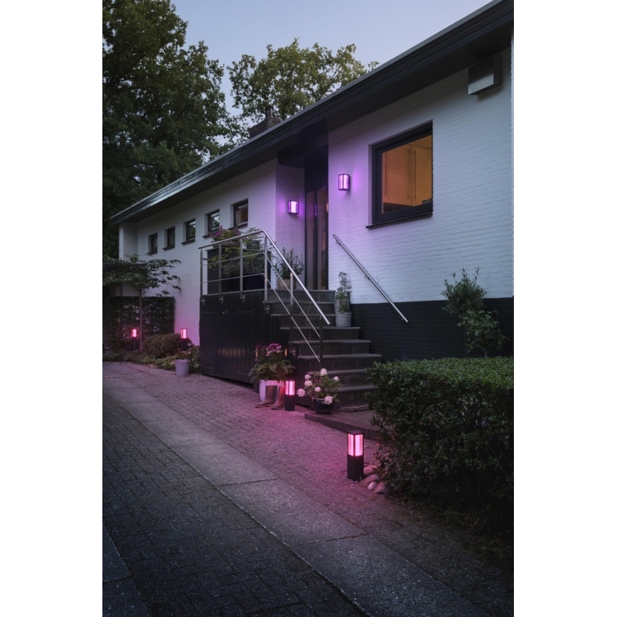 Philips 17432/30/P7 - LED RGB Außenlampe HUE IMPRESS 2xLED/8W/230V IP44