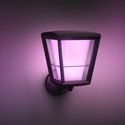Philips 17439/30/P7 - LED RGB Außen-Wandleuchte HUE ECONIC LED/15W/230V IP44