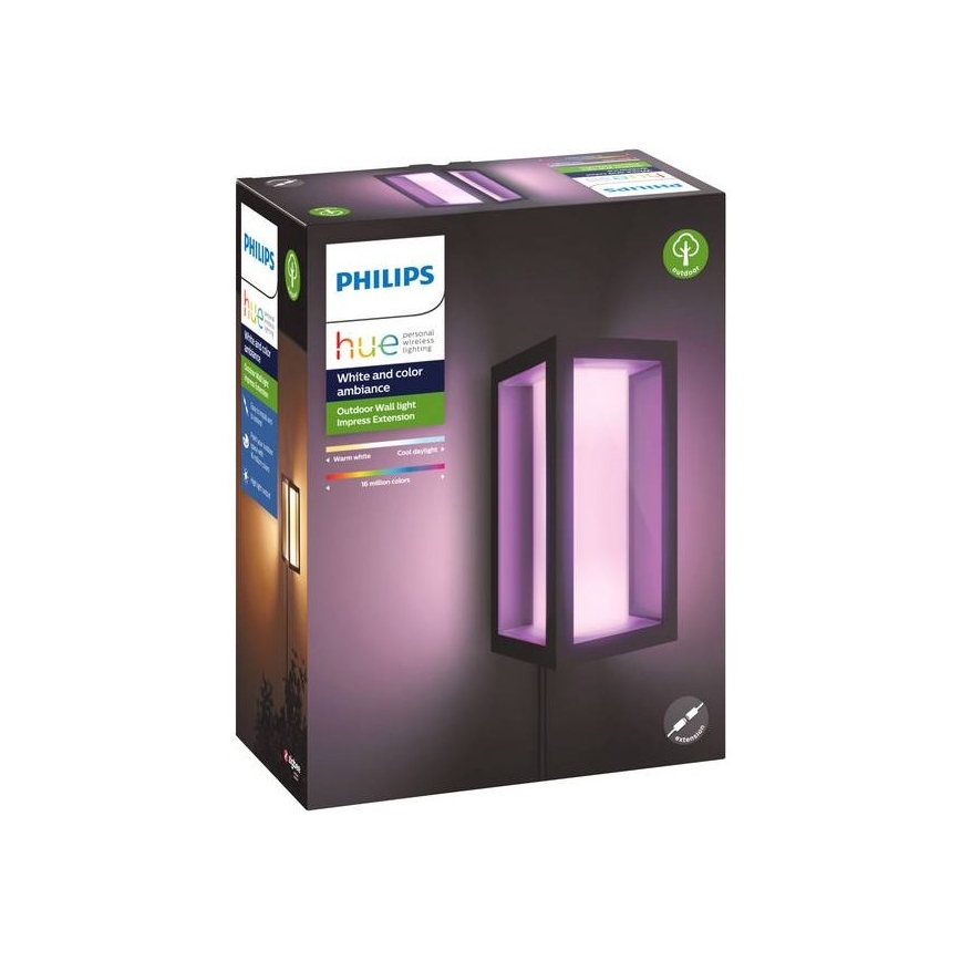 Philips - Dimmbare LED-RGBW-Außenwandleuchte Hue IMPRESS 2xLED/8W/24V 2000-6500K IP44