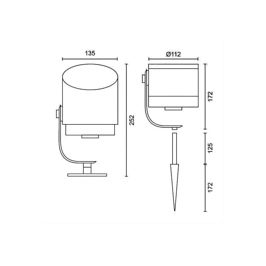 Philips - LED RGB dimmbare Außenleuchte Hue LILY LED/15W/230V IP65
