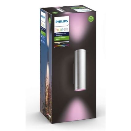 Philips - Dimmbare LED-RGBW-Außenwandleuchte Hue APPEAR 2xLED/8W/230V IP44