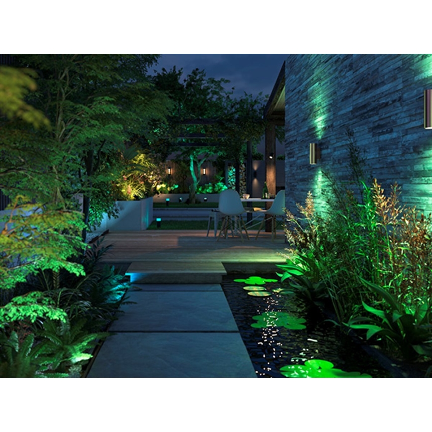 Philips - Dimmbare LED-RGBW-Außenwandleuchte Hue APPEAR 2xLED/8W/230V IP44