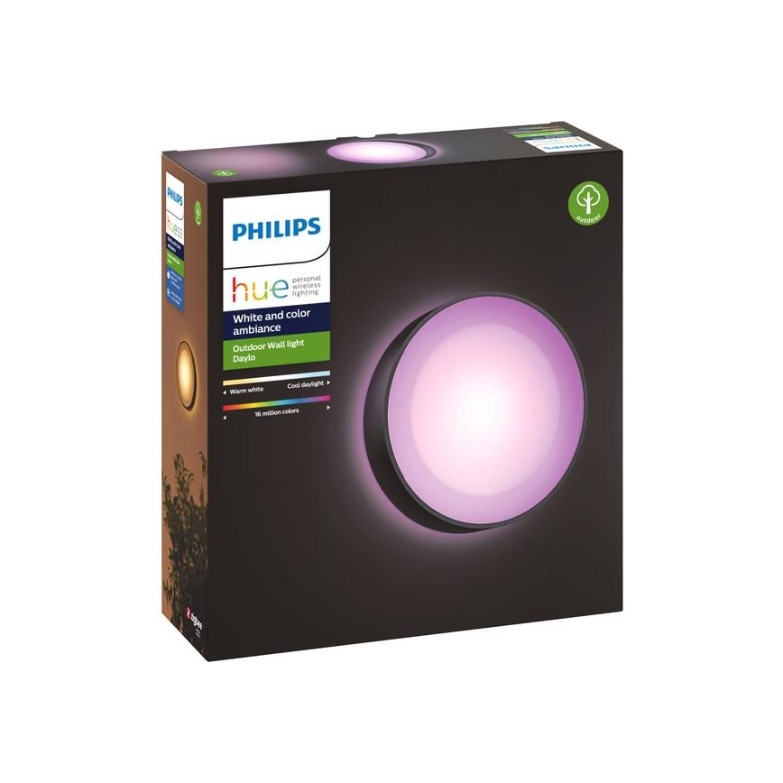 Philips - Dimmbare LED-RGBW-Außenwandleuchte Hue DAYLO LED/15W/230V 2000-6500K IP44