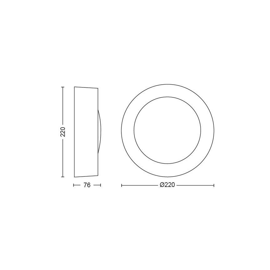 Philips - Dimmbare LED-RGBW-Außenwandleuchte Hue DAYLO LED/15W/230V 2000-6500K IP44