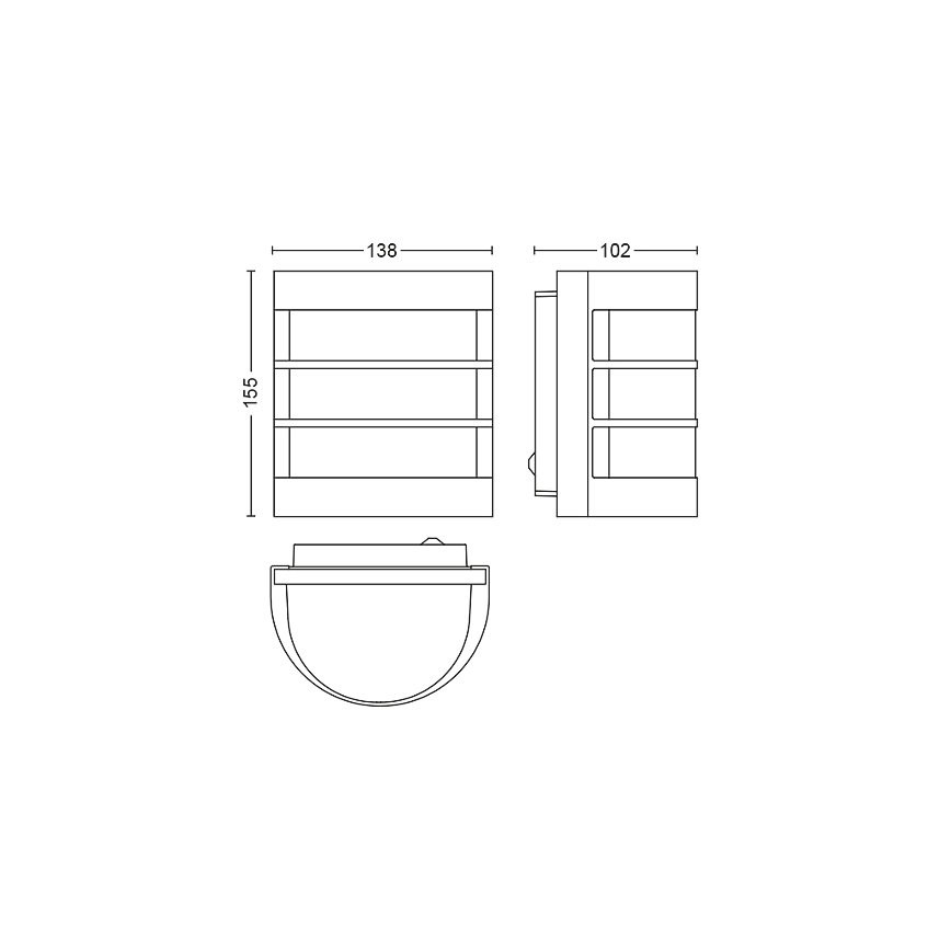 Philips - Außenwandleuchte 1xE27/60W/230V IP44 mattchrom