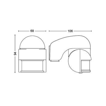 Philips - Außenbewegungssensor IP44 weiß