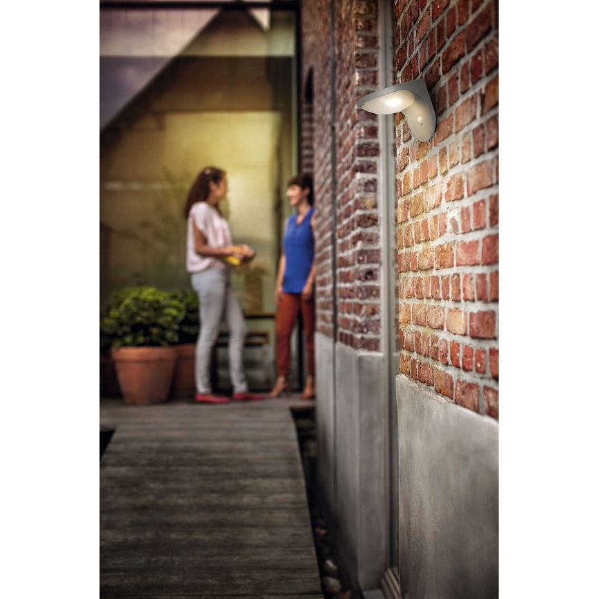 Philips 17808/87/16 - Solar-Sensorleuchte MYGARDEN DUSK 1xLED/1W/3,7V