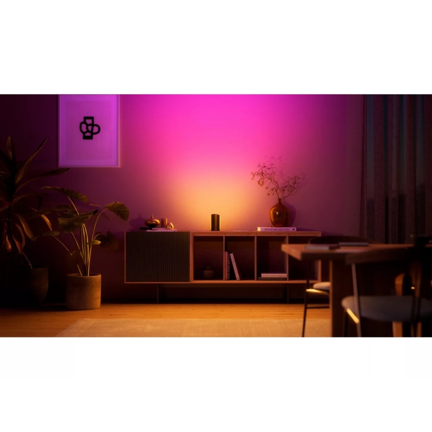 Philips - Set mit 2x dimmbaren LED RGBW-Projektionsleuchten Hue PLAY Wall Washer LED/20W/230V 2000–6500K schwarz
