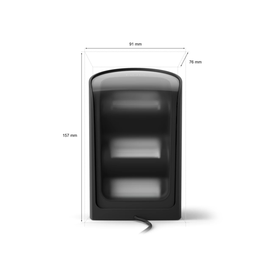 Philips - Set mit 2x dimmbaren LED RGBW-Projektionsleuchten Hue PLAY Wall Washer LED/20W/230V 2000–6500K schwarz