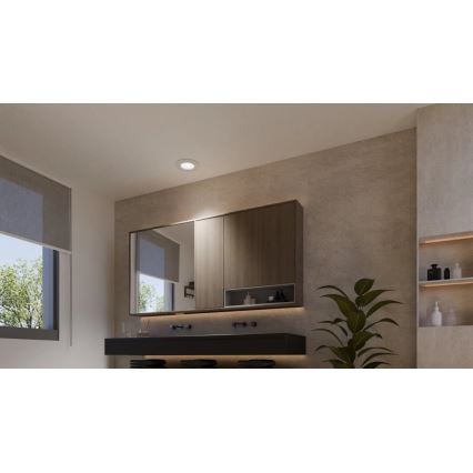 Philips - SET 2x LED RGBW dimmbare Badezimmer-Einbauleuchte Hue SLIM LED/8,3W/230V 2000-6500K weiß IP44
