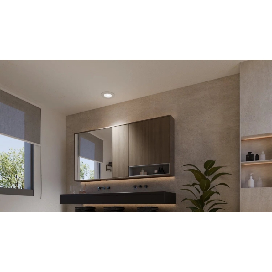 Philips - SET 2x LED RGBW dimmbare Badezimmer-Einbauleuchte Hue SLIM LED/8,3W/230V 2000-6500K weiß IP44