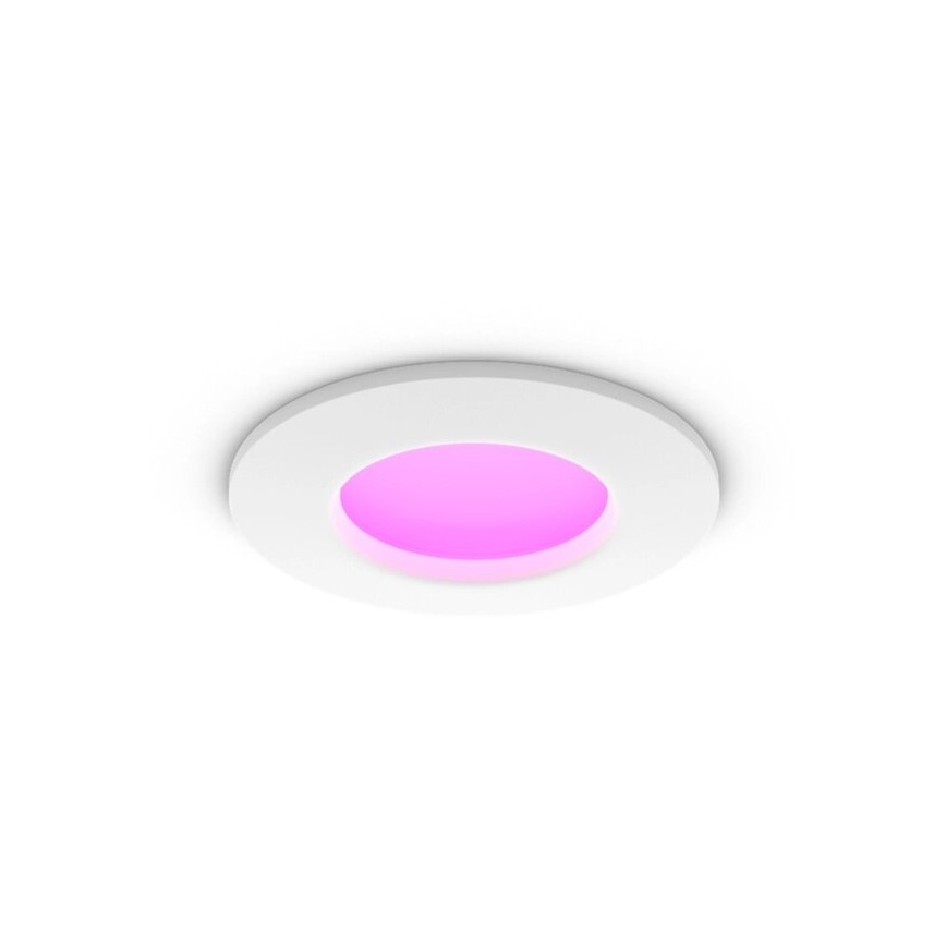 Philips - SET 2x LED RGBW dimmbare Badezimmer-Einbauleuchte Hue SLIM LED/8,3W/230V 2000-6500K weiß IP44