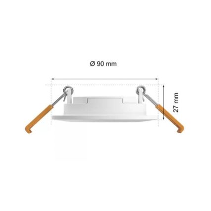 Philips - SET 2x LED RGBW dimmbare Badezimmer-Einbauleuchte Hue SLIM LED/8,3W/230V 2000-6500K weiß IP44