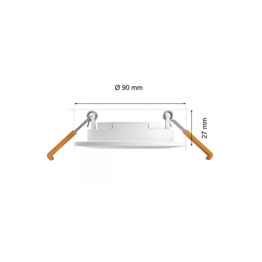 Philips - SET 2x LED RGBW dimmbare Badezimmer-Einbauleuchte Hue SLIM LED/8,3W/230V 2000-6500K weiß IP44