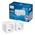 Philips - 2er-Set Smart-Steckdose SCHUKO 2300 W Wi-Fi