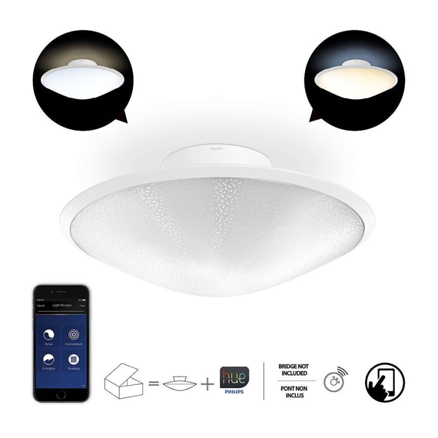 Philips 31151/31/PH - Dimmbar deckenleuchte HUE PHOENIX 3xLED/5W/9W/17W