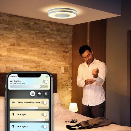 Philips - Hue BEING, dimmbare LED-Leuchte, 27W/230V + Fernbedienung