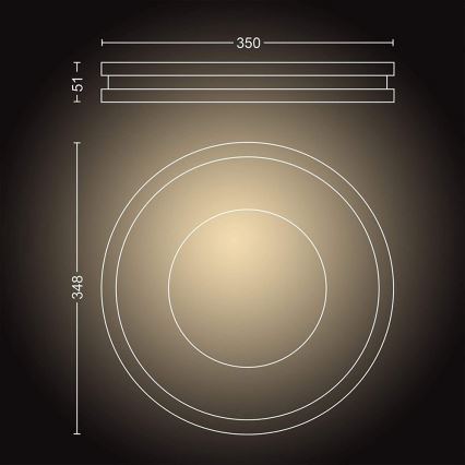 Philips - LED-Dimmleuchte Hue BEING LED/27W/230V + Fernbedienung