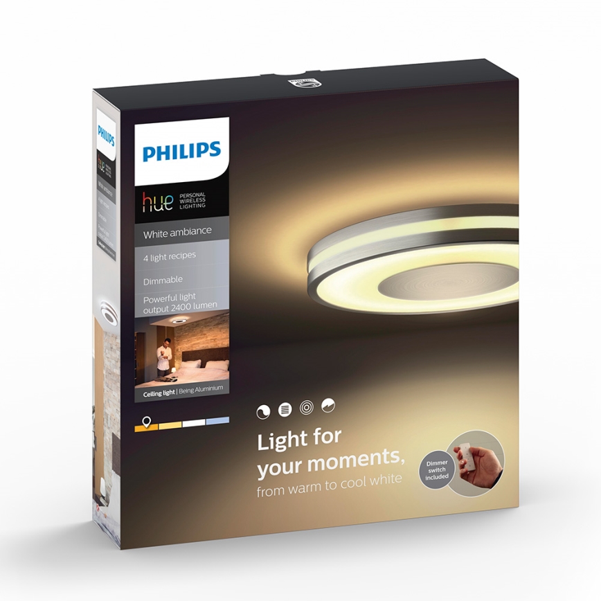 Philips 32610/48/P7 - LED Deckenleuchte BEING HUE LED/32W/230V