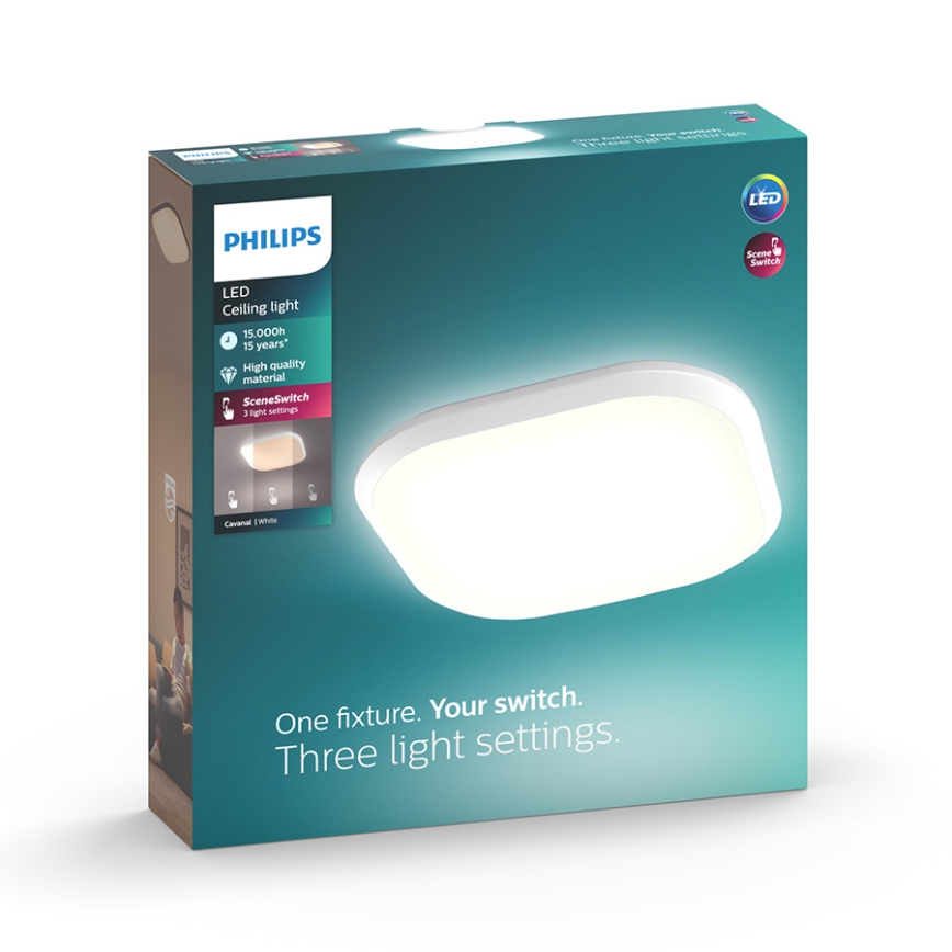 Philips 32810/31/P0 - LED dimmbare Deckenbeleuchtung CANAVAL LED/18W/230V