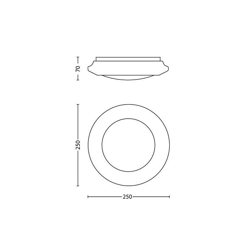 Philips-Massive 33361/31/16 - LED Deckenleuchte  MYLIVING CINNABAR LED/6W/230V