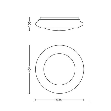 Philips - LED-Deckenleuchte LED/22W/230V 4000K