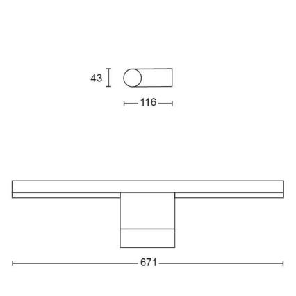 Philips - LED-Badezimmer-Spiegelleuchte Hue ADORE LED/20W/230V IP44