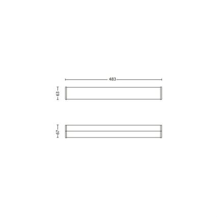 Philips 34059/11/16 - LED Wandleuchte Bad MYBATHROOM FIT 3xLED/2,5W/230V