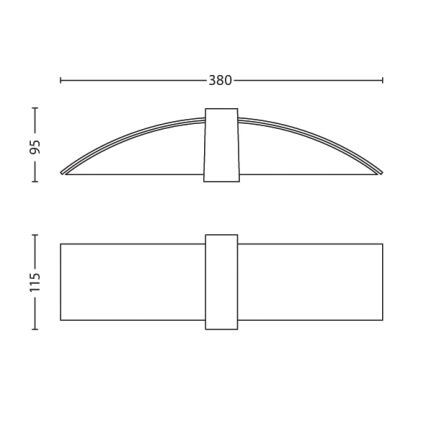 Philips 34118/48/16 - Wandleuchte MYLIVING HEART 2xG9/28W/230V