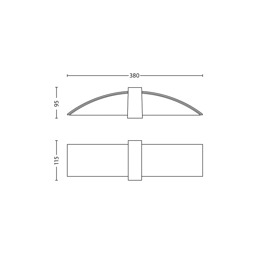 Philips 34118/48/16 - Wandleuchte MYLIVING HEART 2xG9/28W/230V
