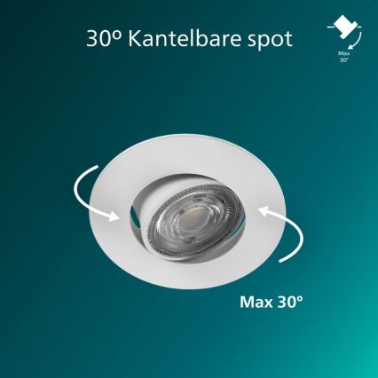 Philips - 3er-Set dimmbare LED-Einbauleuchten CILANTRO LED/5W/230V 4000K weiß