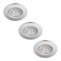 Philips - 3er-Set dimmbare LED-Badezimmerleuchten DIVE LED/5,5W/230V IP65