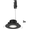 Philips - 3er-Set dimmbarer LED-Einbauleuchten CILANTRO LED/5W/230V 4000K schwarz