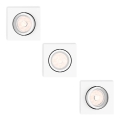 Philips - 3er-Set Einbauleuchten 1xGU10/5,5W/230V