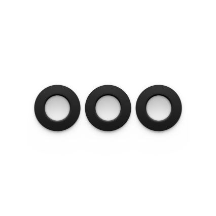 Philips - Set 3x LED RGBW dimmbare Badezimmer-Einbauleuchten Hue SLIM LED/8,3W/230V 1000-20000K schwarz P44
