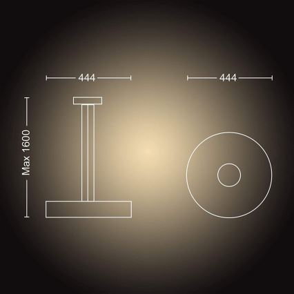 Philips - LED dimmbarer Kronleuchter an einer Litze Hue FAIR LED/33,5W/230V + Fernbedienung