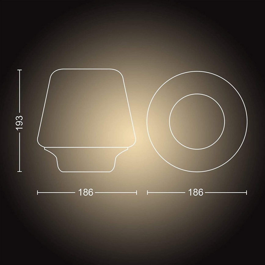 Philips - LED-Dimmlampe Hue WELLNESS 1xE27/8,5W/230V + Fernbedienung