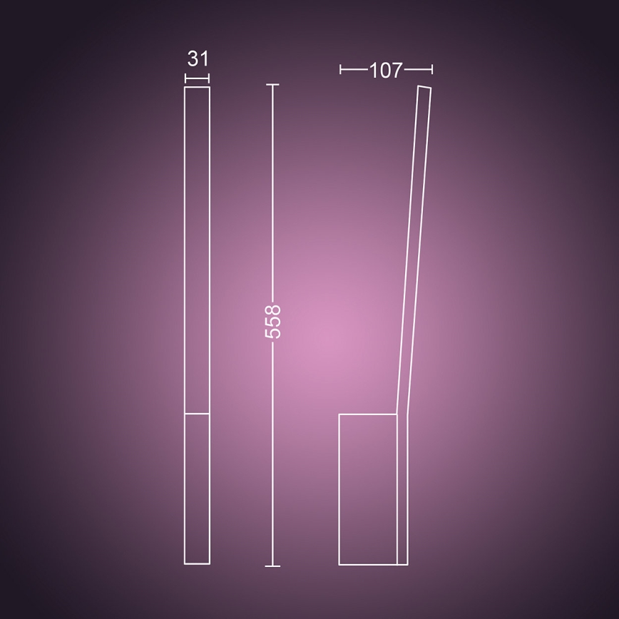 Philips 40902/31/P9 - LED Wandleuchte HUE LIANE 1xLED/12W/230V