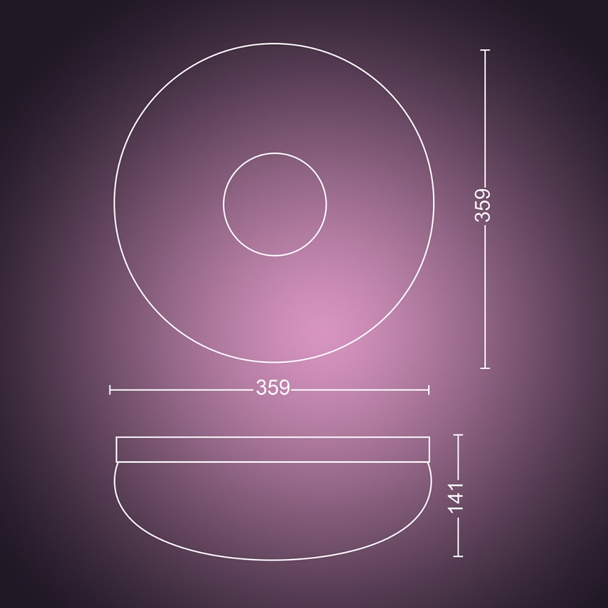 Philips 40905/31/P9 - LED Deckenleuchte HUE FLOURISH LED/32W/230V