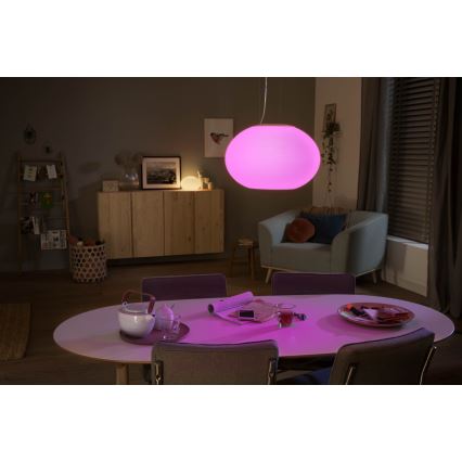 Philips - Dimmbare LED-RGBW-Hängeleuchte an Schnur Hue FLOURISH LED/39W/230V