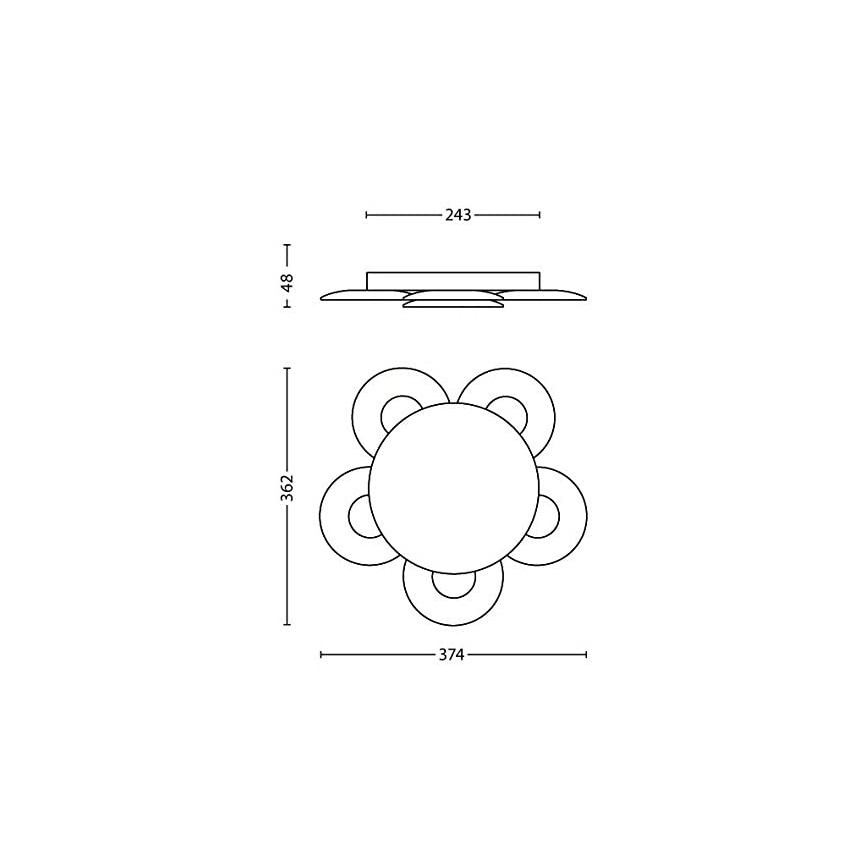 Philips 40970/48/16 - LED Dimmbare Deckenleuchte VAGA LED/15W/230V