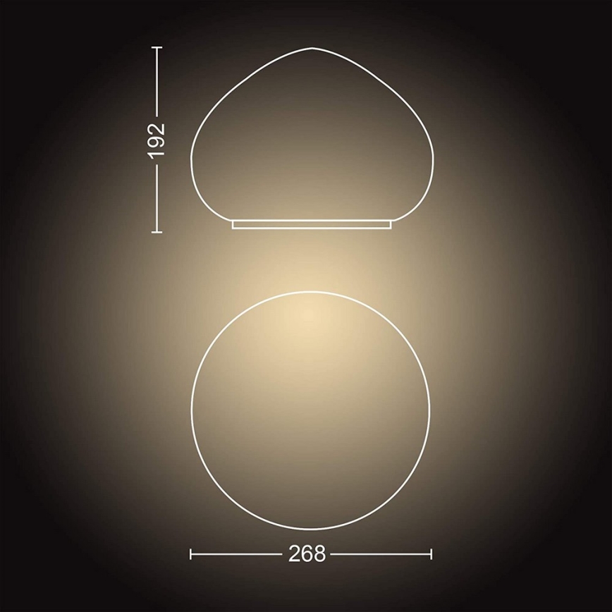 Philips - LED-Dimmlampe Hue WELLNER 1xE27/8,5W/230V + Fernbedienung