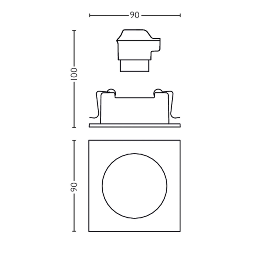 Philips 50191/87/PN - Einbaubeleuchtung MYLIVING ENNEPER 1xGU10/5,5W/230V