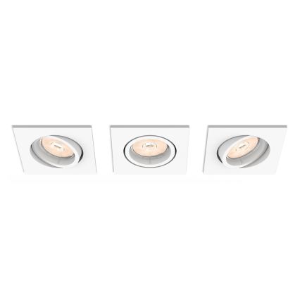 Philips 50193/31/PN - SET 3x Untersichtsleuchte MYLIVING ENNEPER 3xGU10/5,5W/230V weiss