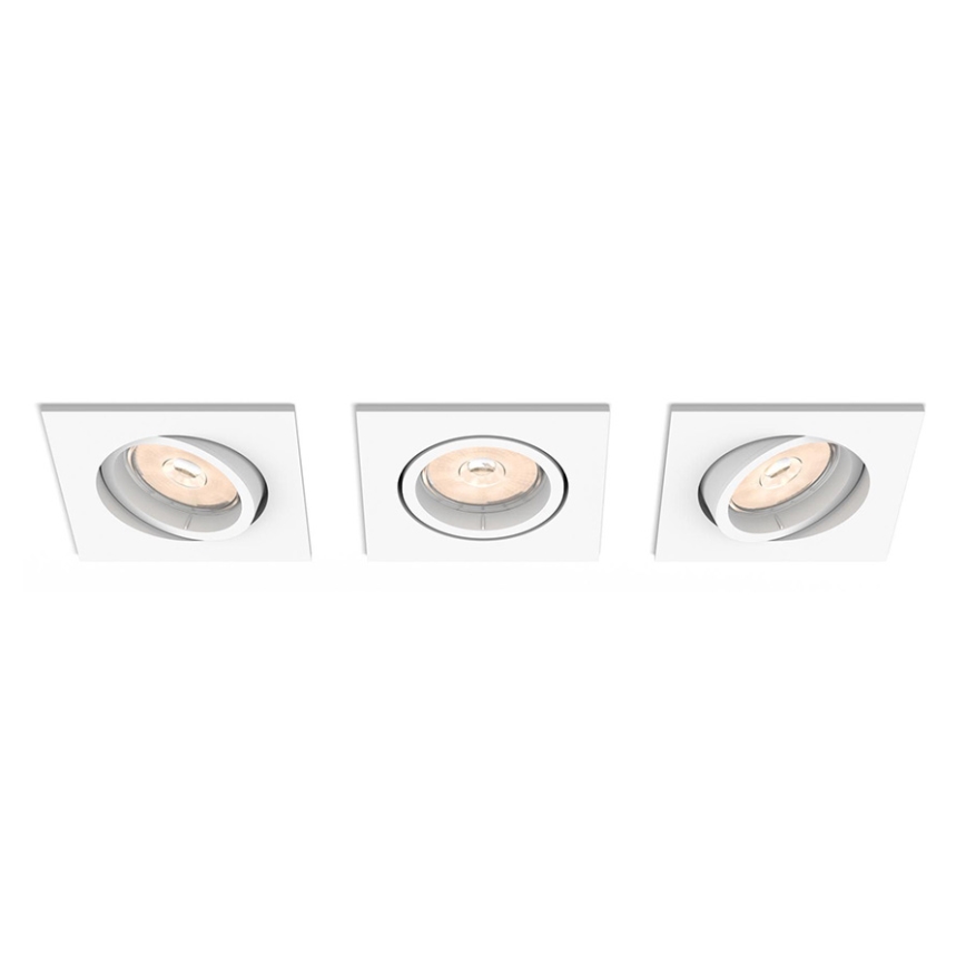 Philips 50193/31/PN - SET 3x Untersichtsleuchte MYLIVING ENNEPER 3xGU10/5,5W/230V weiss