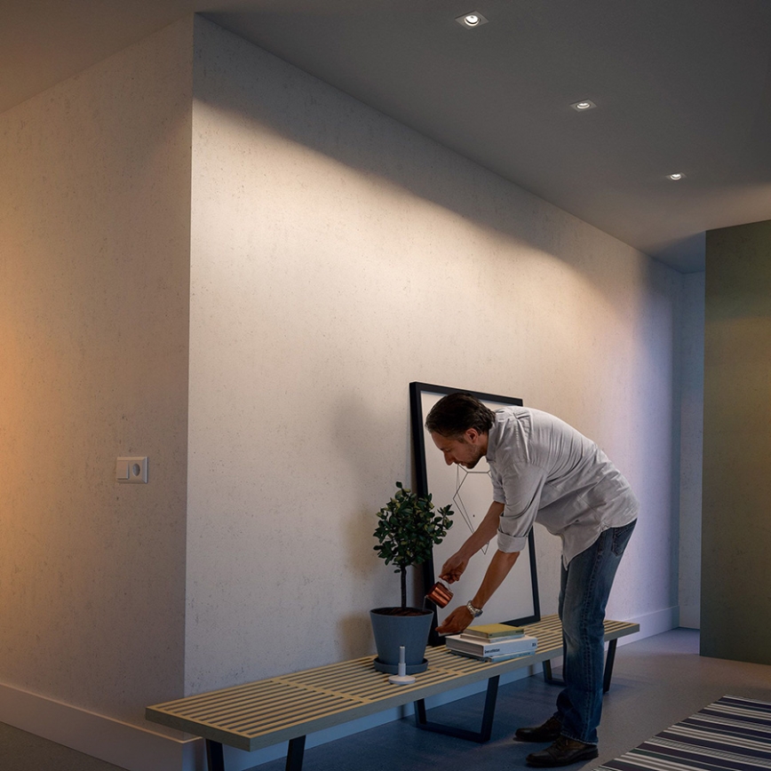 Philips 50193/31/PN - SET 3x Untersichtsleuchte MYLIVING ENNEPER 3xGU10/5,5W/230V weiss