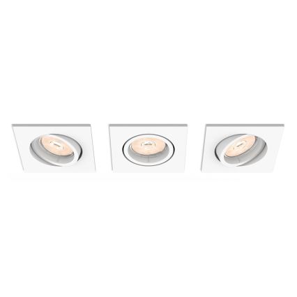 Philips - SET 3x Einbauleuchte 1xGU10/5,5W/230V